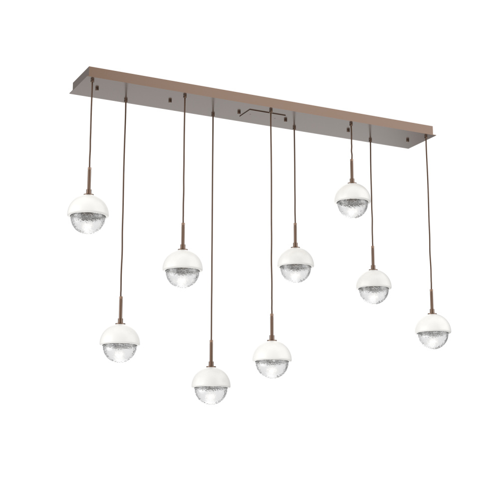 Cabochon Linear 9pc Multi-Pendant