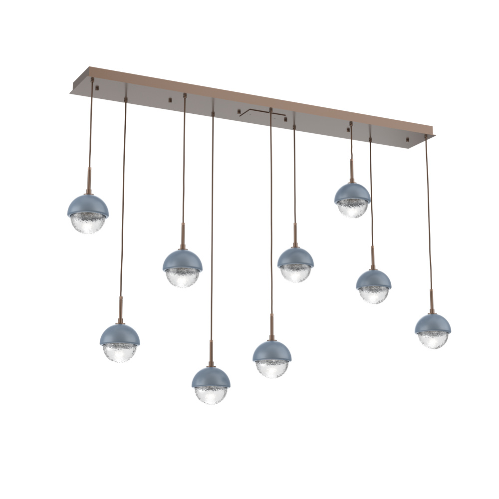 Cabochon Linear 9pc Multi-Pendant