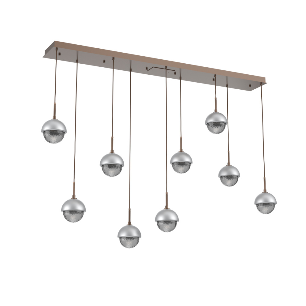 Cabochon Linear 9pc Multi-Pendant