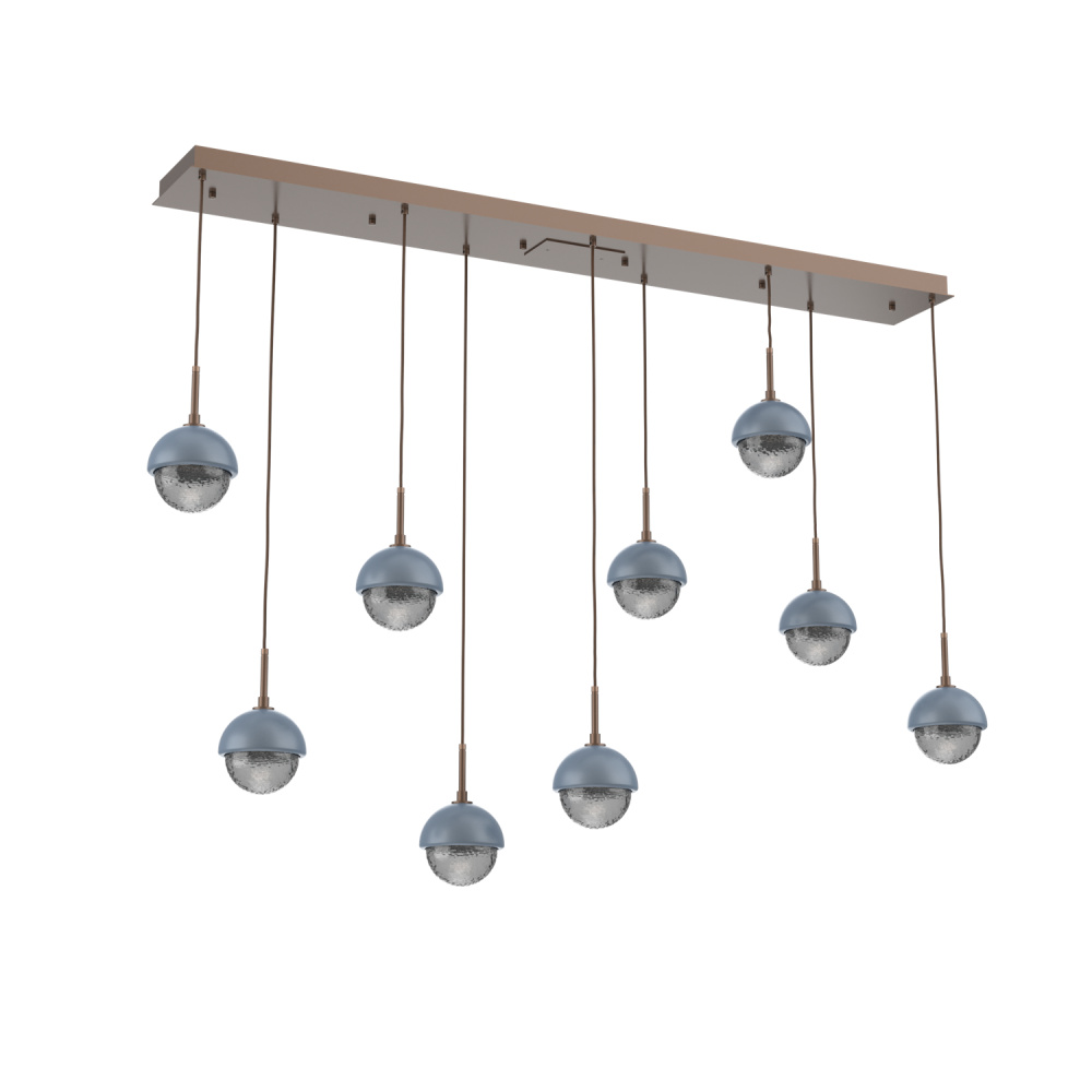 Cabochon Linear 9pc Multi-Pendant