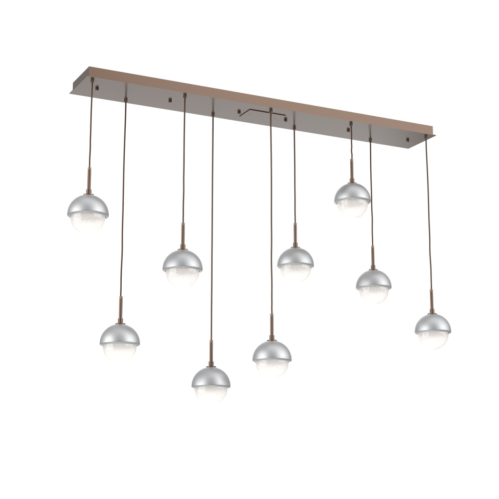 Cabochon Linear 9pc Multi-Pendant