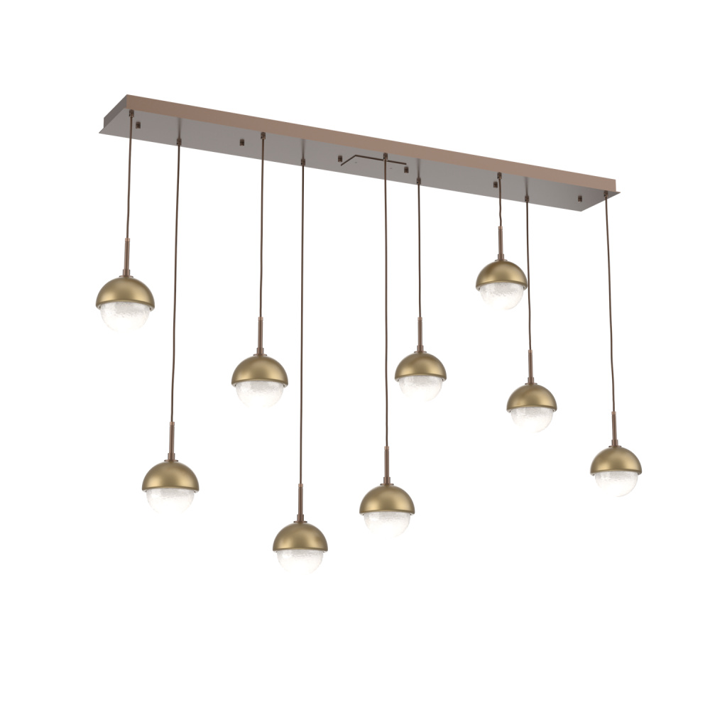 Cabochon Linear 9pc Multi-Pendant