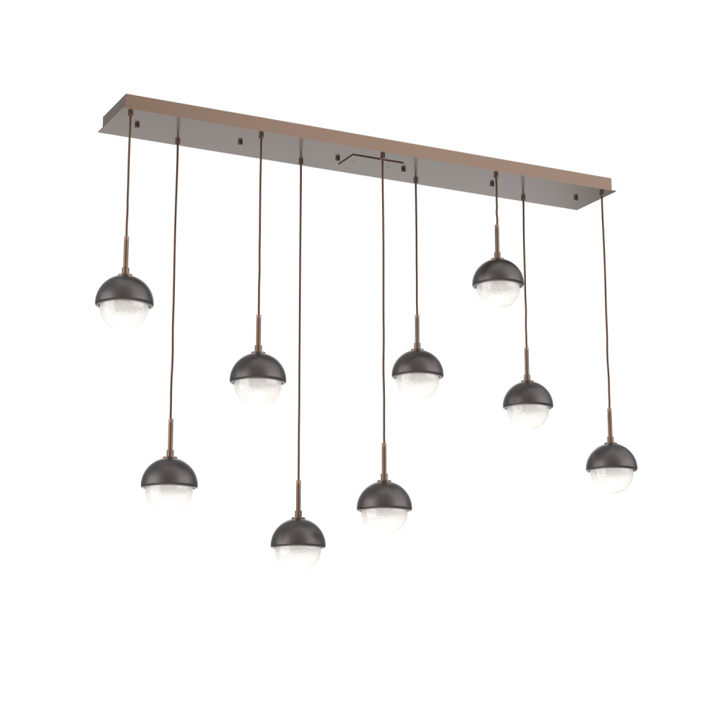 Cabochon Linear 9pc Multi-Pendant