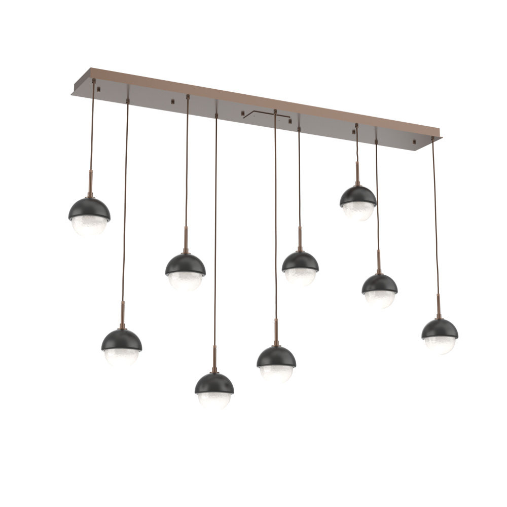 Cabochon Linear 9pc Multi-Pendant