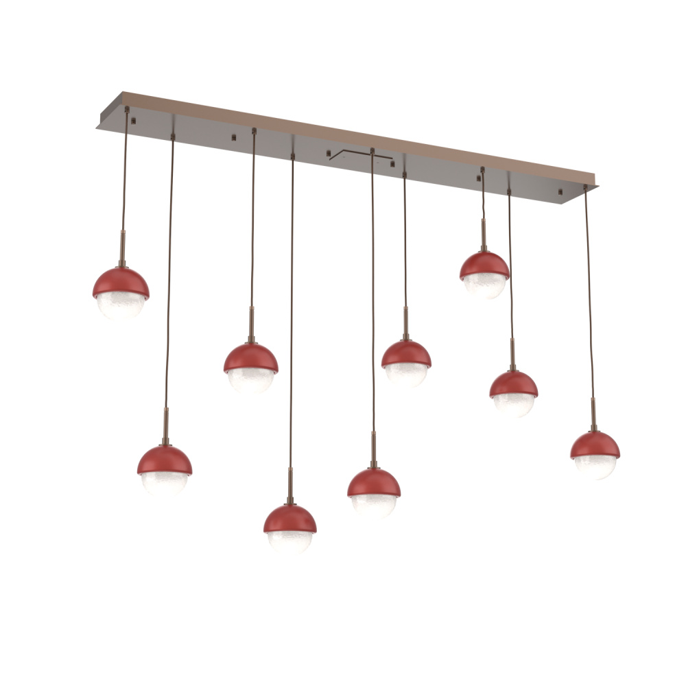 Cabochon Linear 9pc Multi-Pendant