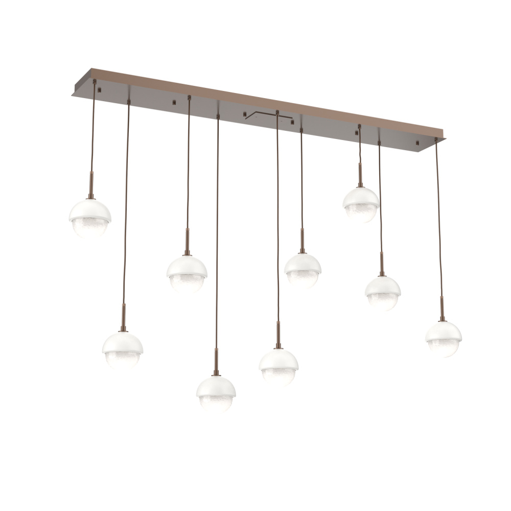 Cabochon Linear 9pc Multi-Pendant