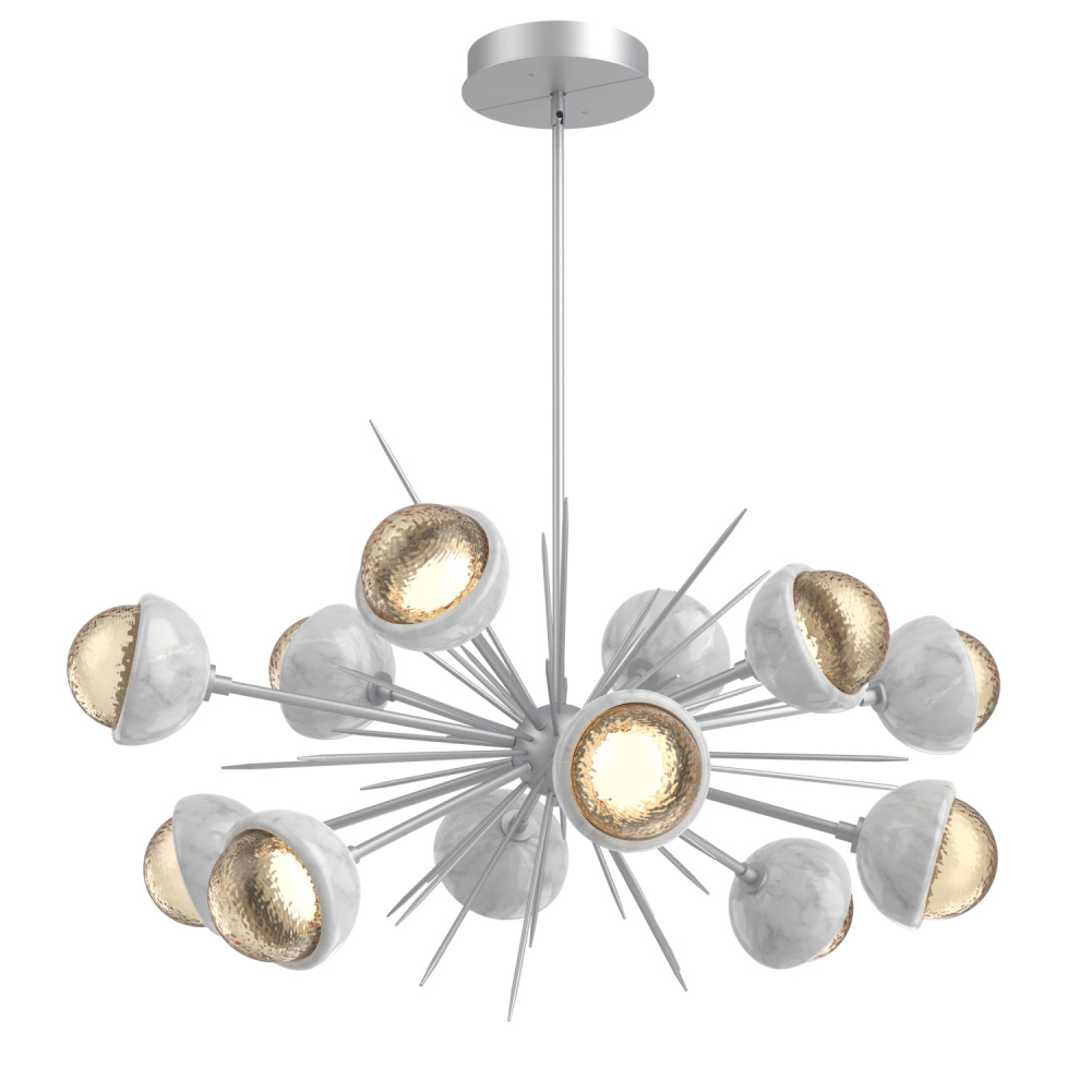 Cabochon Chandelier Large Pendant Classic Silver