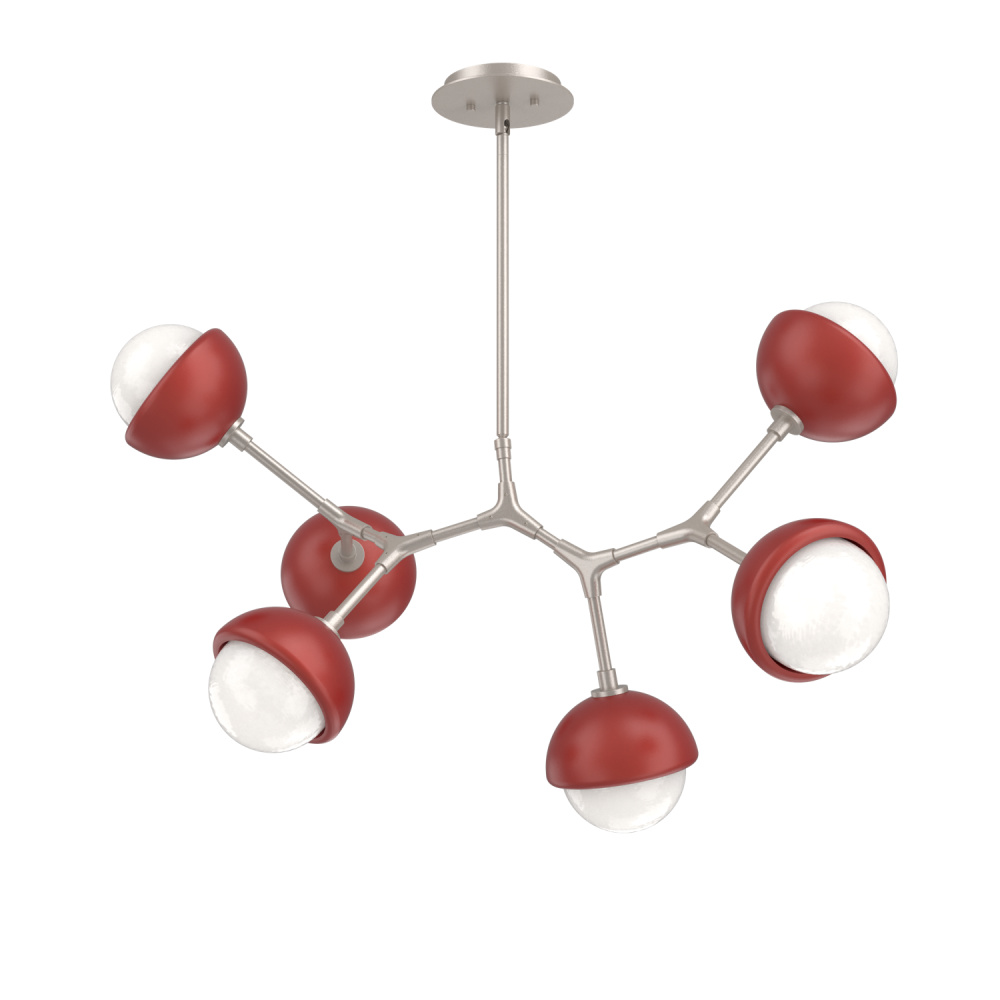 Cabochon Linear Suspension Light Billiard Light Beige Silver