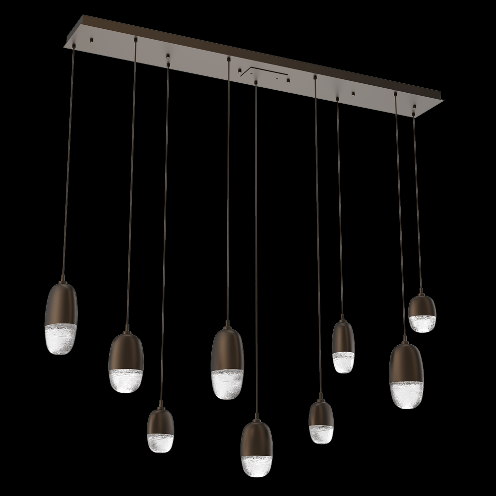 Pebble Linear 9pc Multi-Pendant