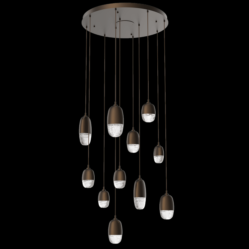 Pebble Round 11pc Multi-Pendant