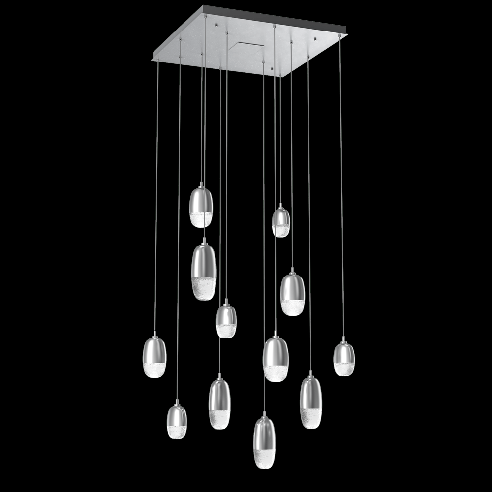 Pebble Square 12pc Multi-Pendant