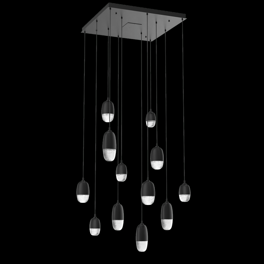 Pebble Square 12pc Multi-Pendant