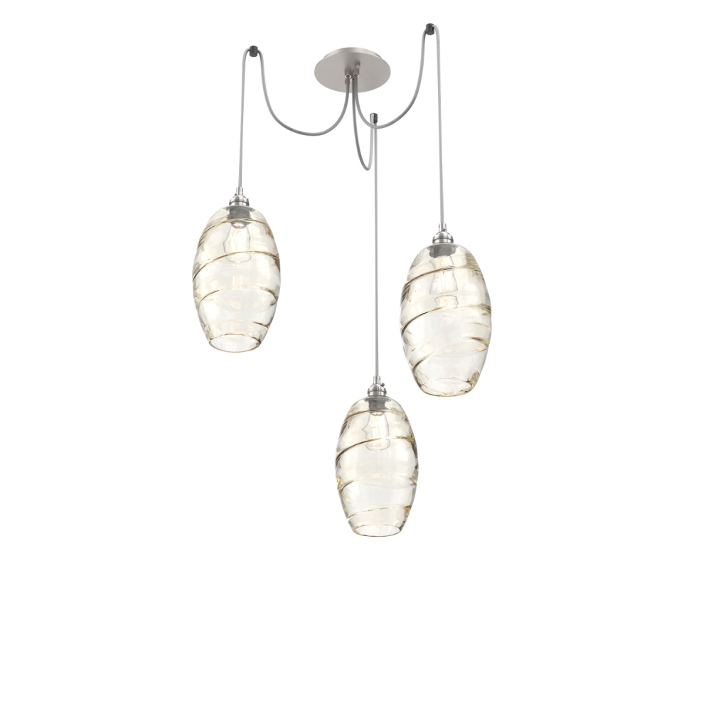 Ellisse Round 3pc Swag Multi-Pendant