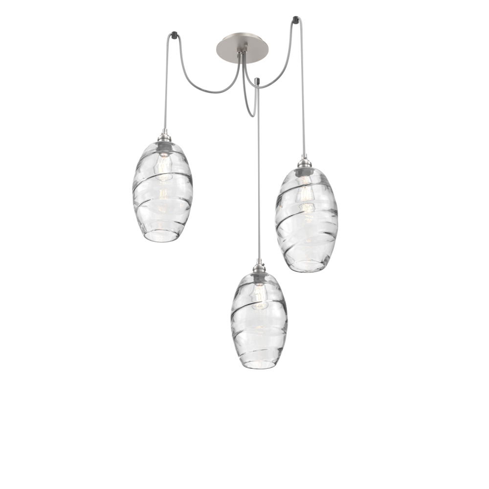 Ellisse Round 3pc Swag Multi-Pendant