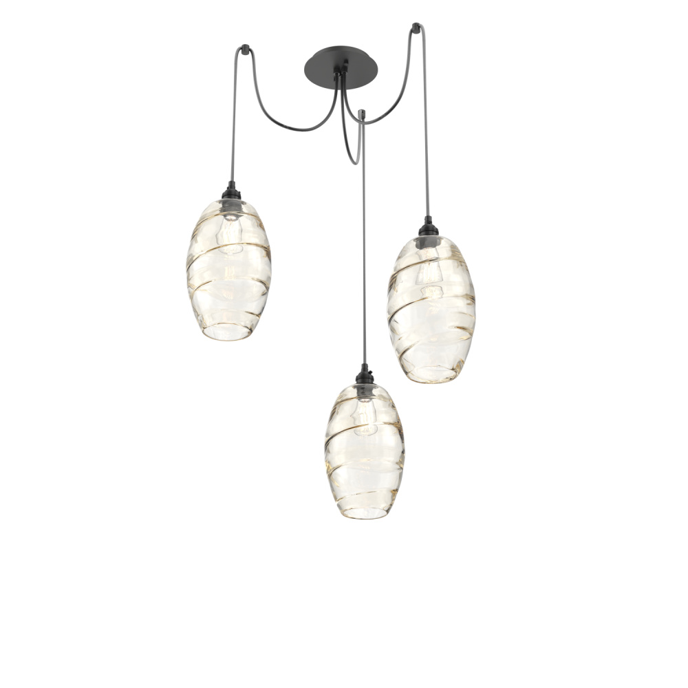 Ellisse Round 3pc Swag Multi-Pendant