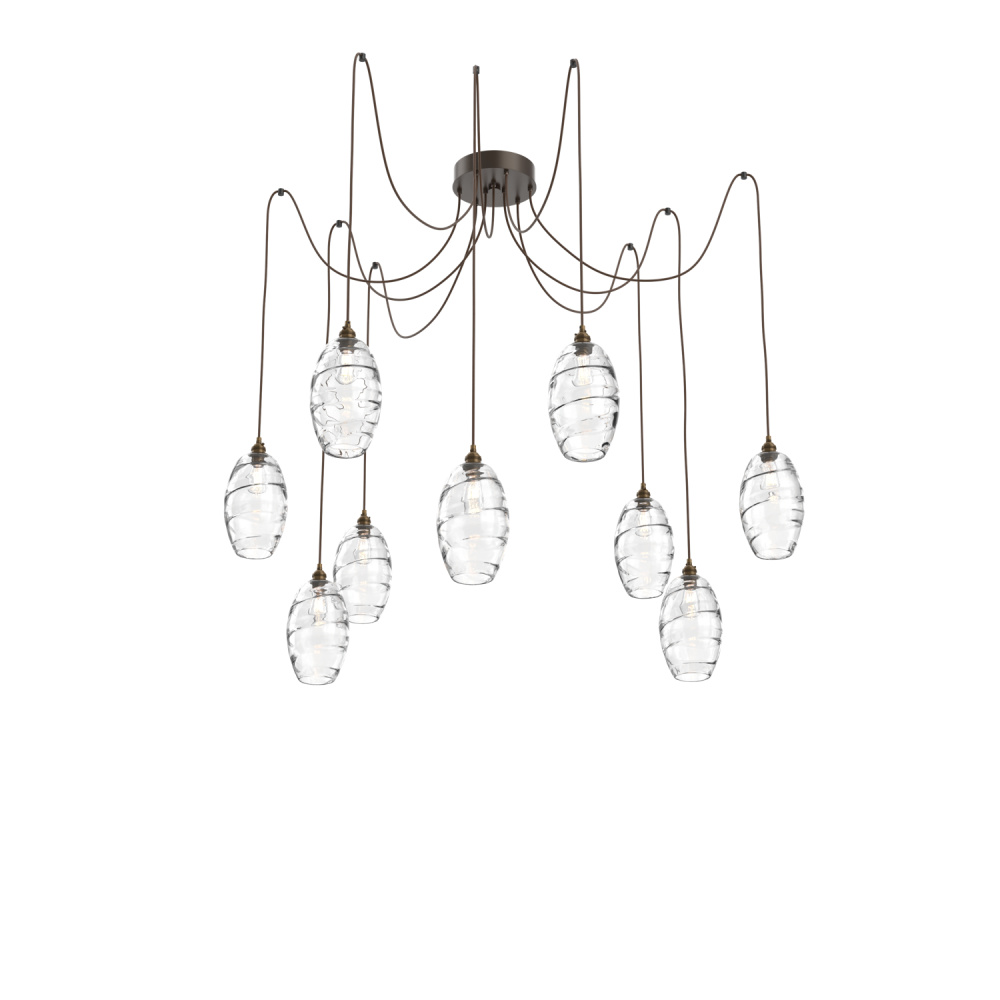 Ellisse Round 9pc Swag Multi-Pendant