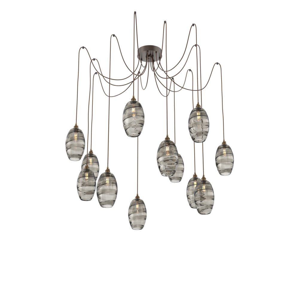 Ellisse Round 12pc Swag Multi-Pendant