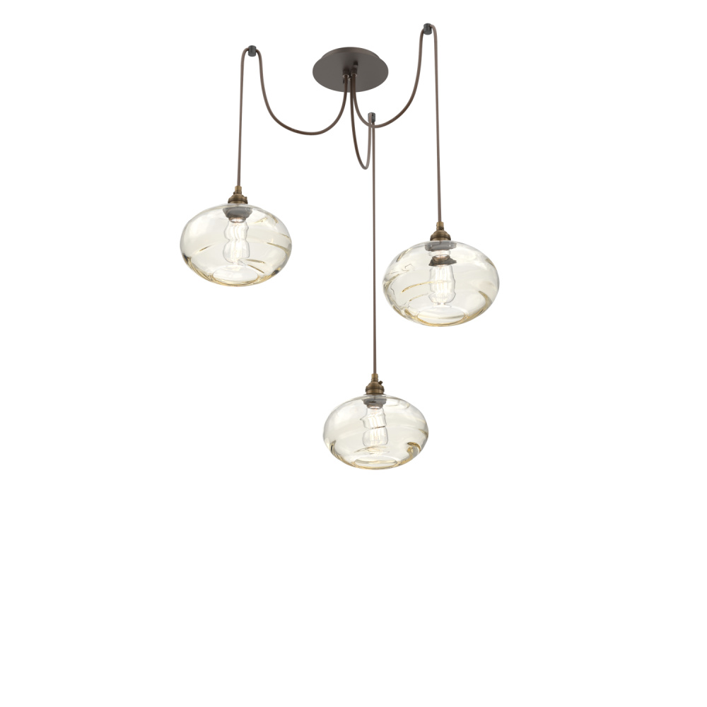 Coppa Round 3pc Swag Multi-Pendant