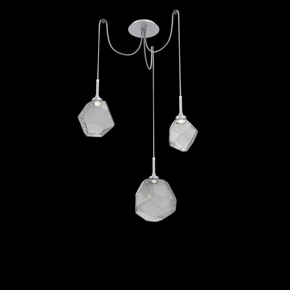 Gem Round 3pc Swag Multi-Pendant