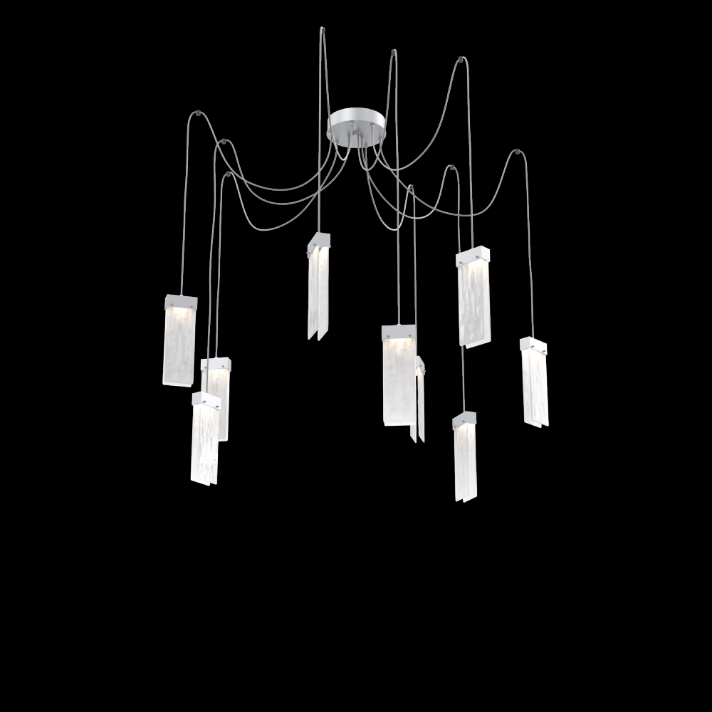 Parallel Round 9pc Swag Multi-Pendant