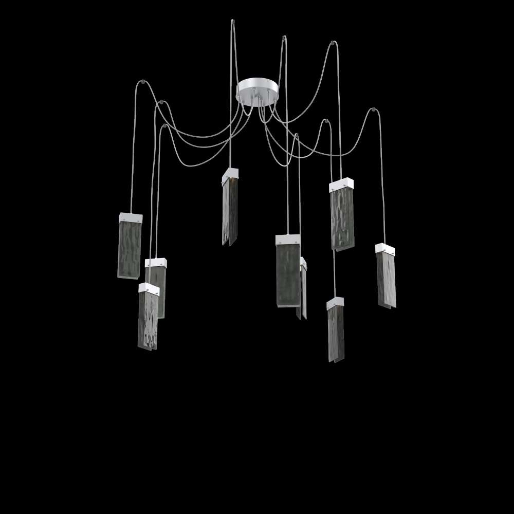 Parallel Round 9pc Swag Multi-Pendant