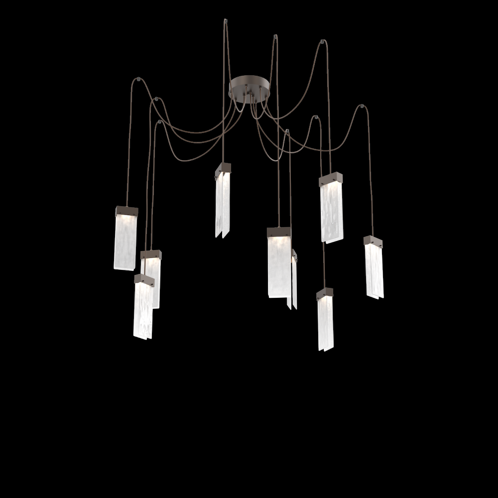 Parallel Round 9pc Swag Multi-Pendant