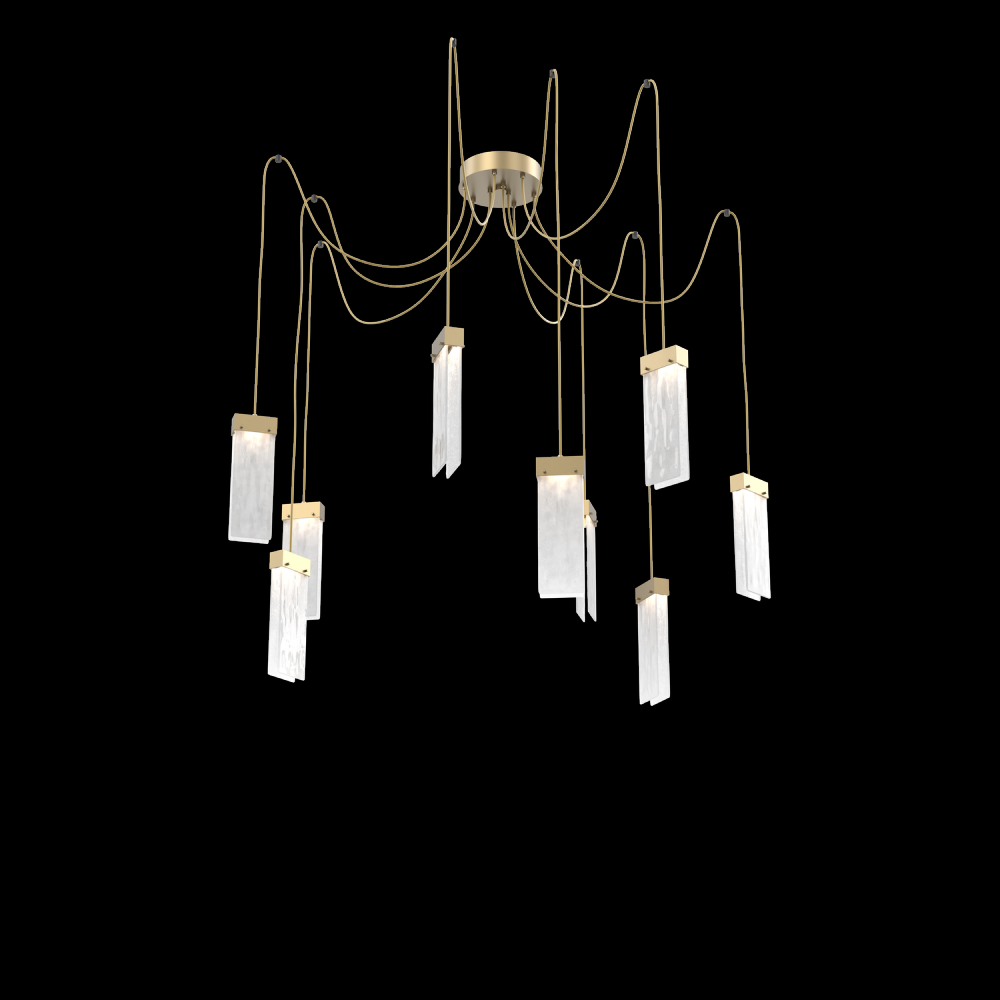 Parallel Round 9pc Swag Multi-Pendant