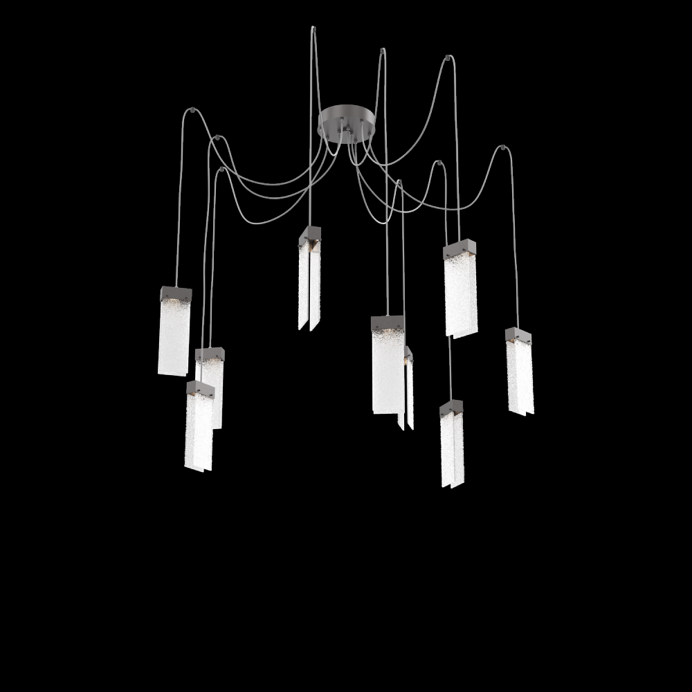 Parallel Round 9pc Swag Multi-Pendant