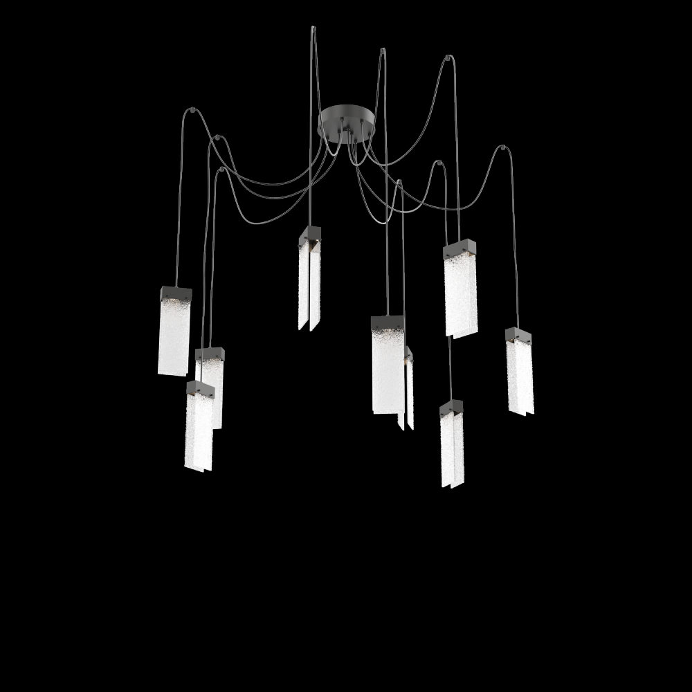 Parallel Round 9pc Swag Multi-Pendant