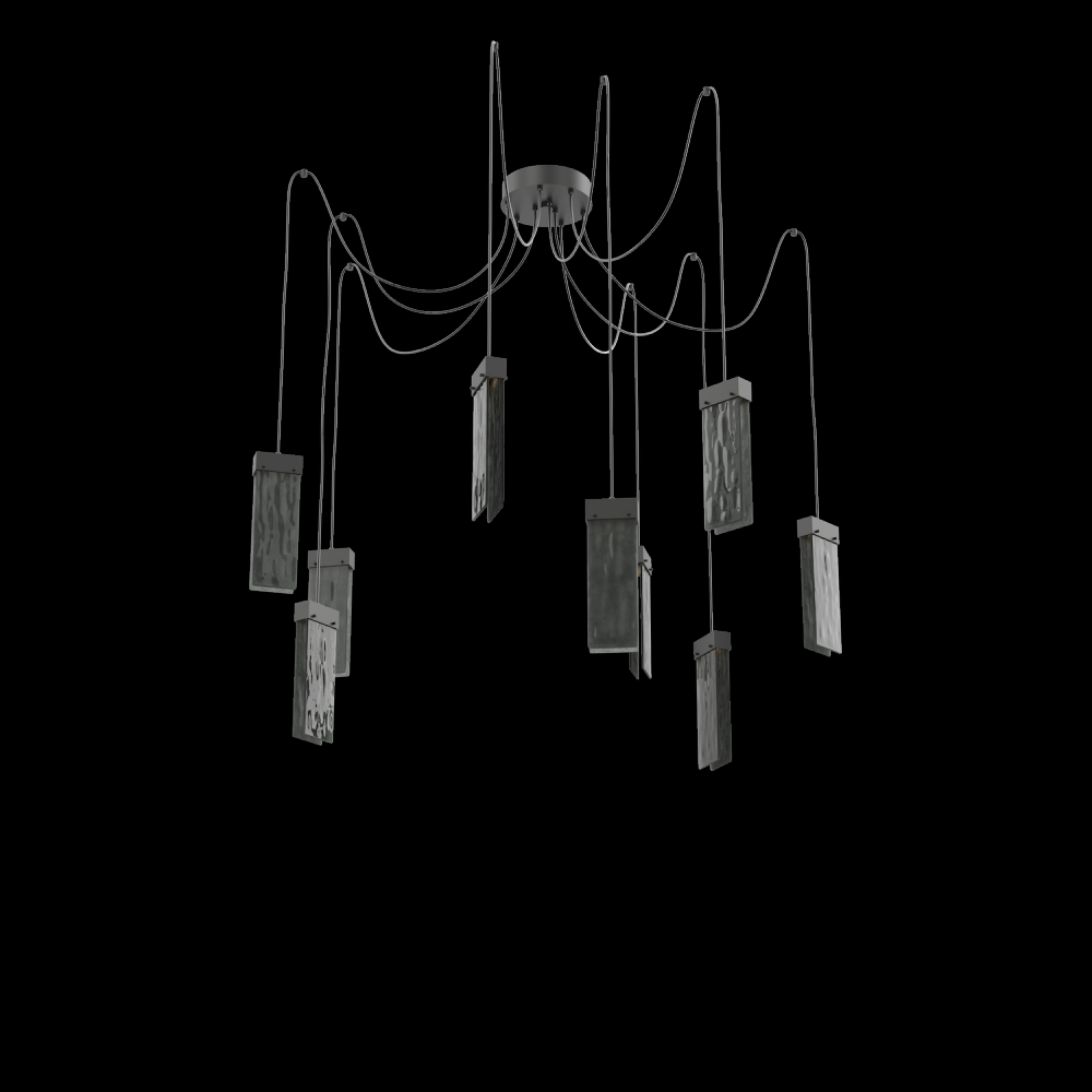 Parallel Round 9pc Swag Multi-Pendant