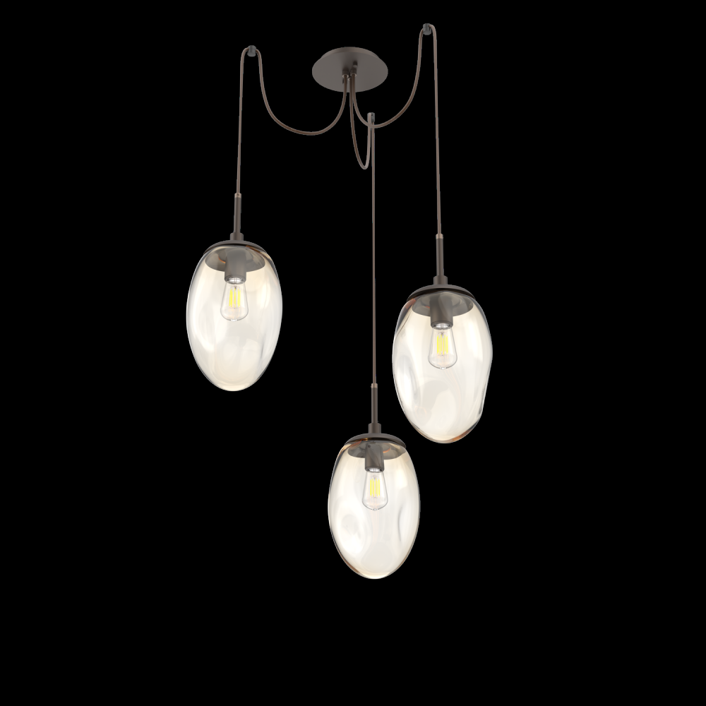Meteo Round 3pc Swag Multi-Pendant (Bulb)