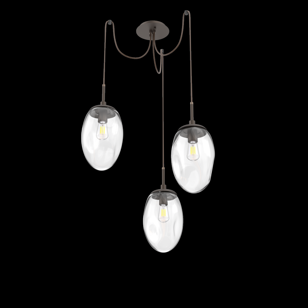Meteo Round 3pc Swag Multi-Pendant (Bulb)
