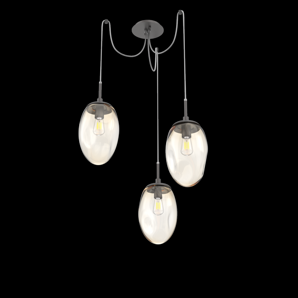 Meteo Round 3pc Swag Multi-Pendant (Bulb)