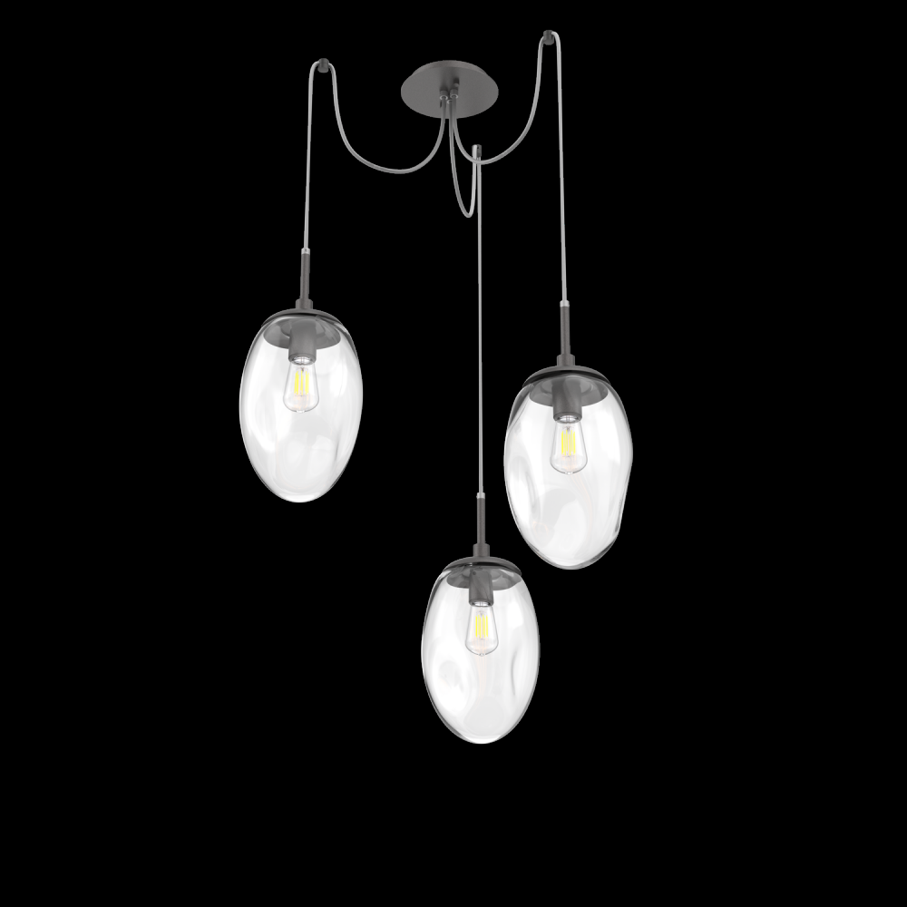 Meteo Round 3pc Swag Multi-Pendant (Bulb)