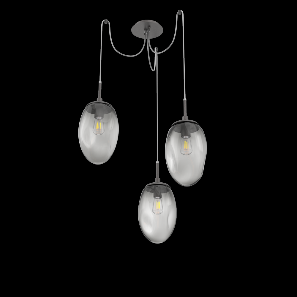Meteo Round 3pc Swag Multi-Pendant (Bulb)