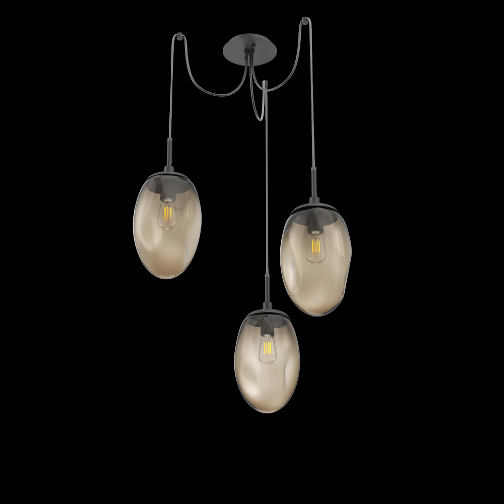 Meteo Round 3pc Swag Multi-Pendant (Bulb)