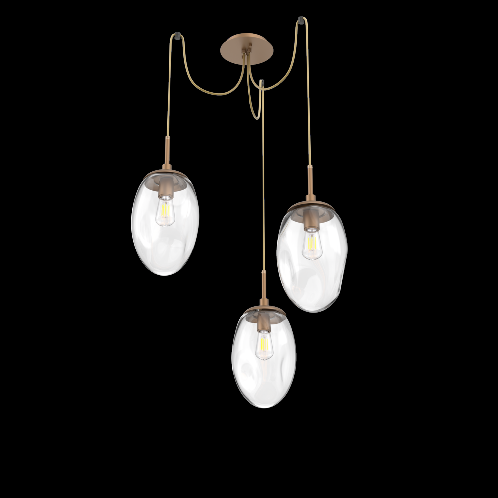 Meteo Round 3pc Swag Multi-Pendant (Bulb)
