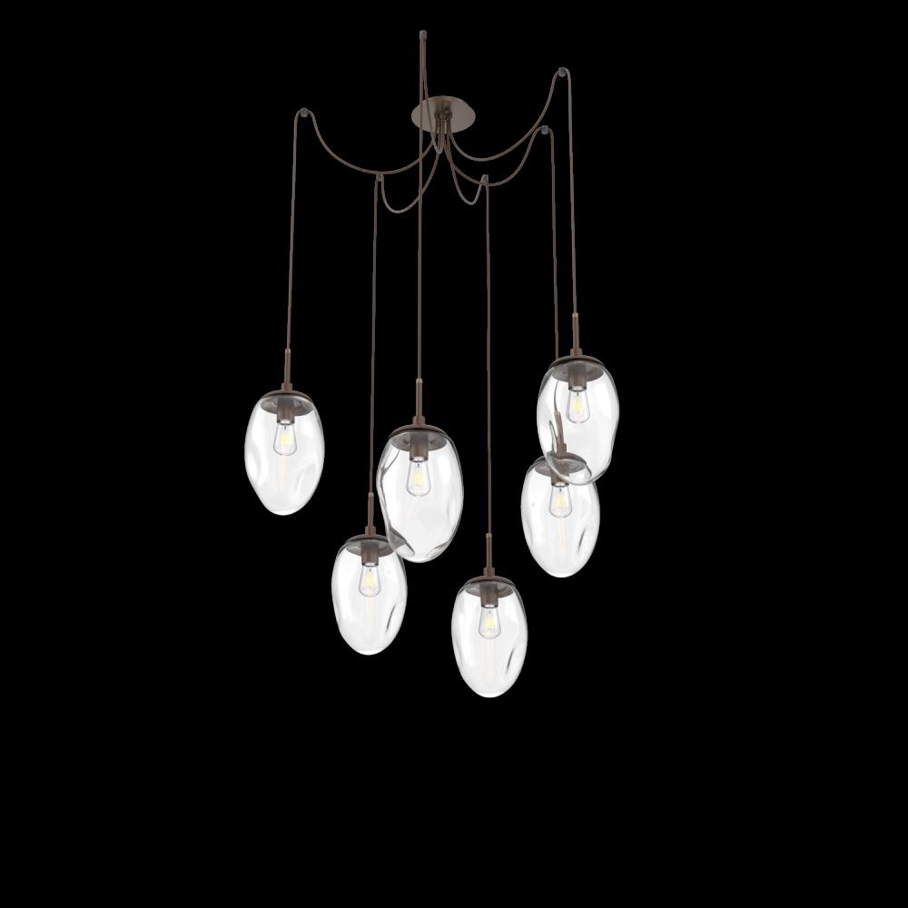 Meteo Round 6pc Swag Multi-Pendant (Bulb)