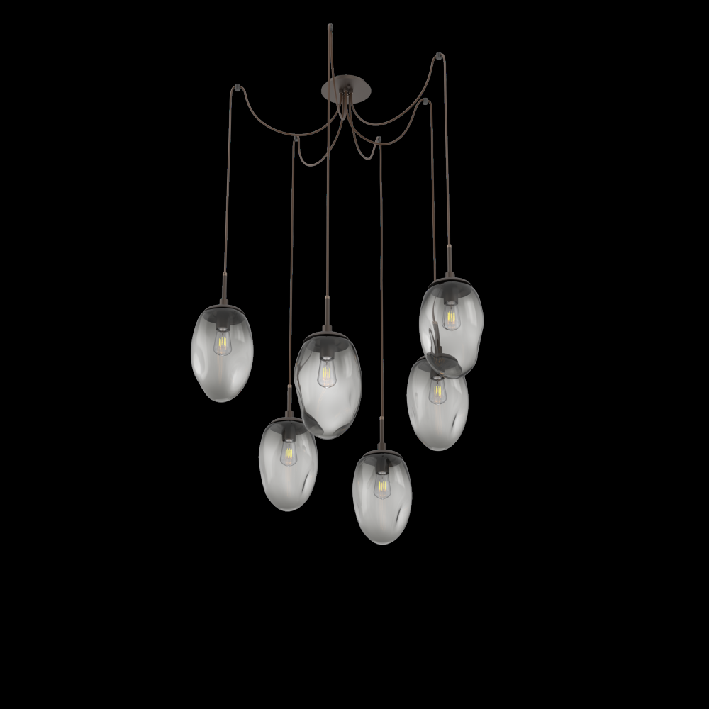 Meteo Round 6pc Swag Multi-Pendant (Bulb)