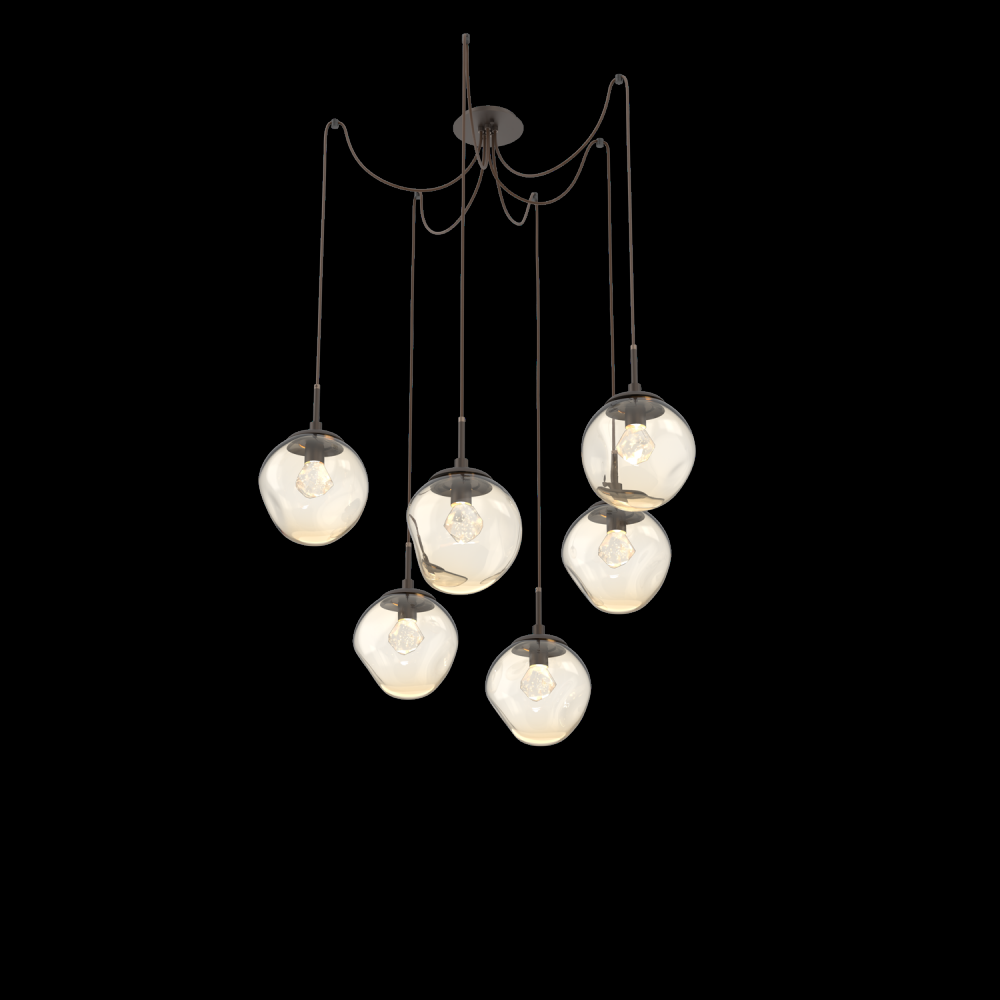 Aster Round 6pc Swag Multi-Pendant (LED)