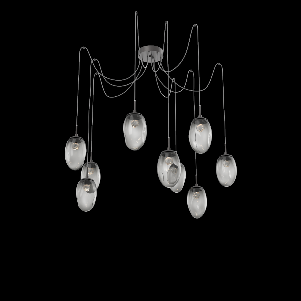 Meteo Round 9pc Swag Multi-Pendant (LED)