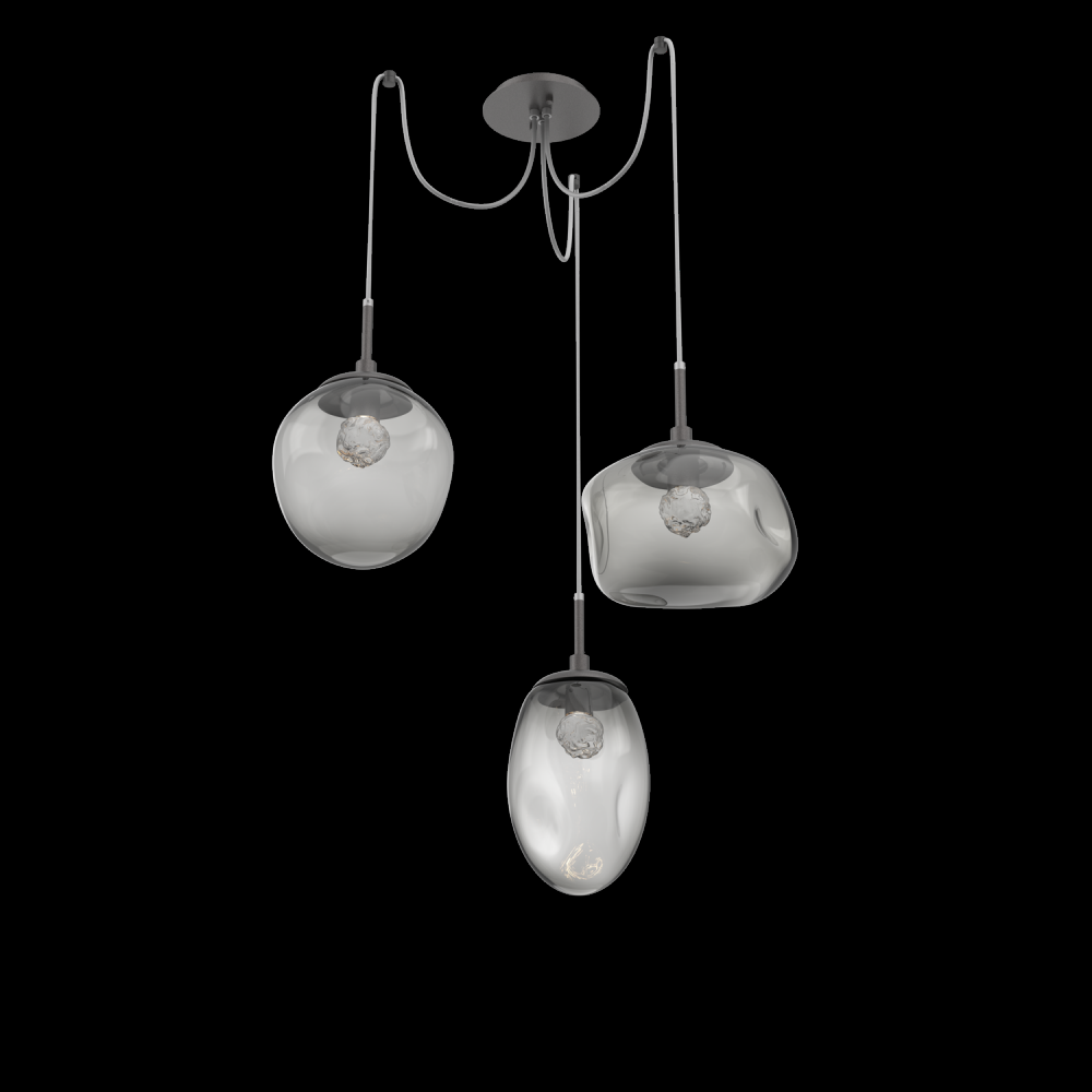 Cosmos Round 3pc Swag Multi-Pendant