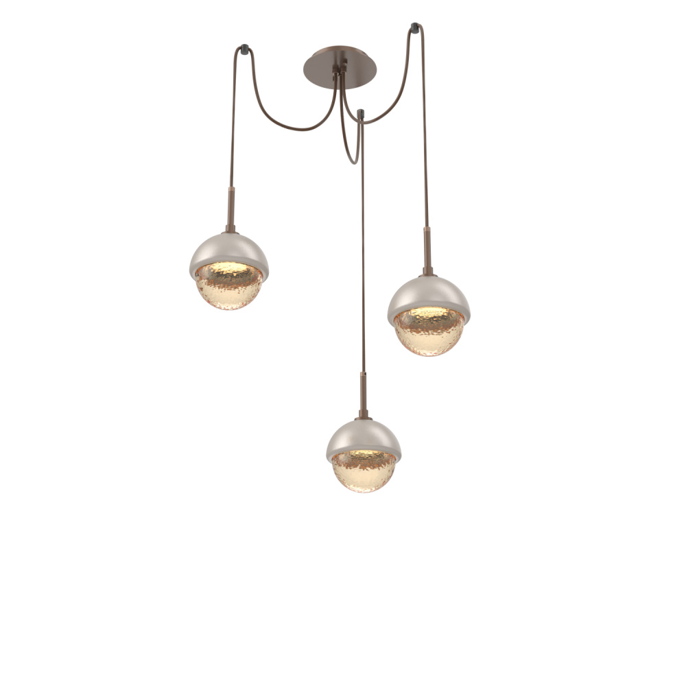 Cabochon Round 3pc Swag Multi-Pendant