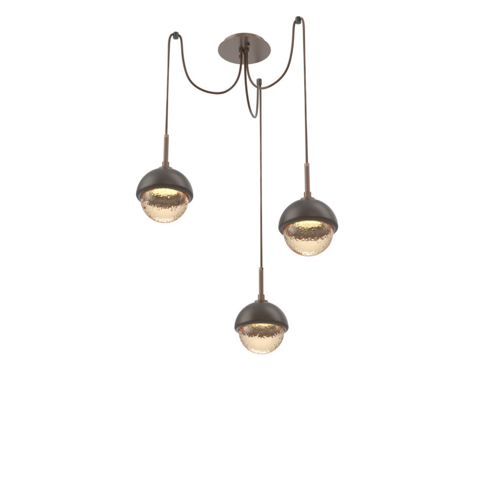 Cabochon Round 3pc Swag Multi-Pendant