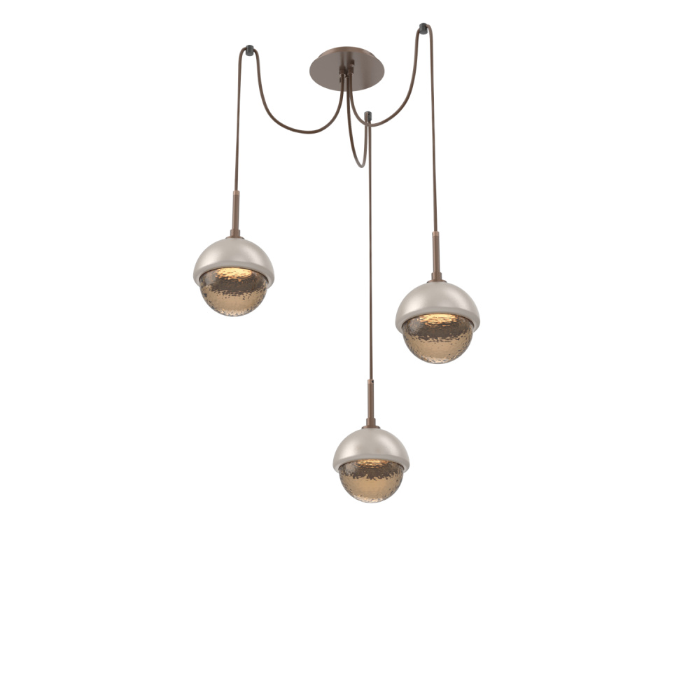 Cabochon Round 3pc Swag Multi-Pendant