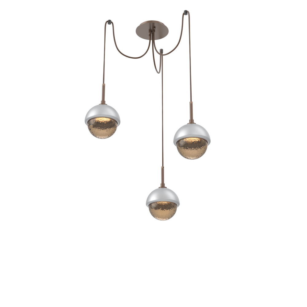 Cabochon Round 3pc Swag Multi-Pendant