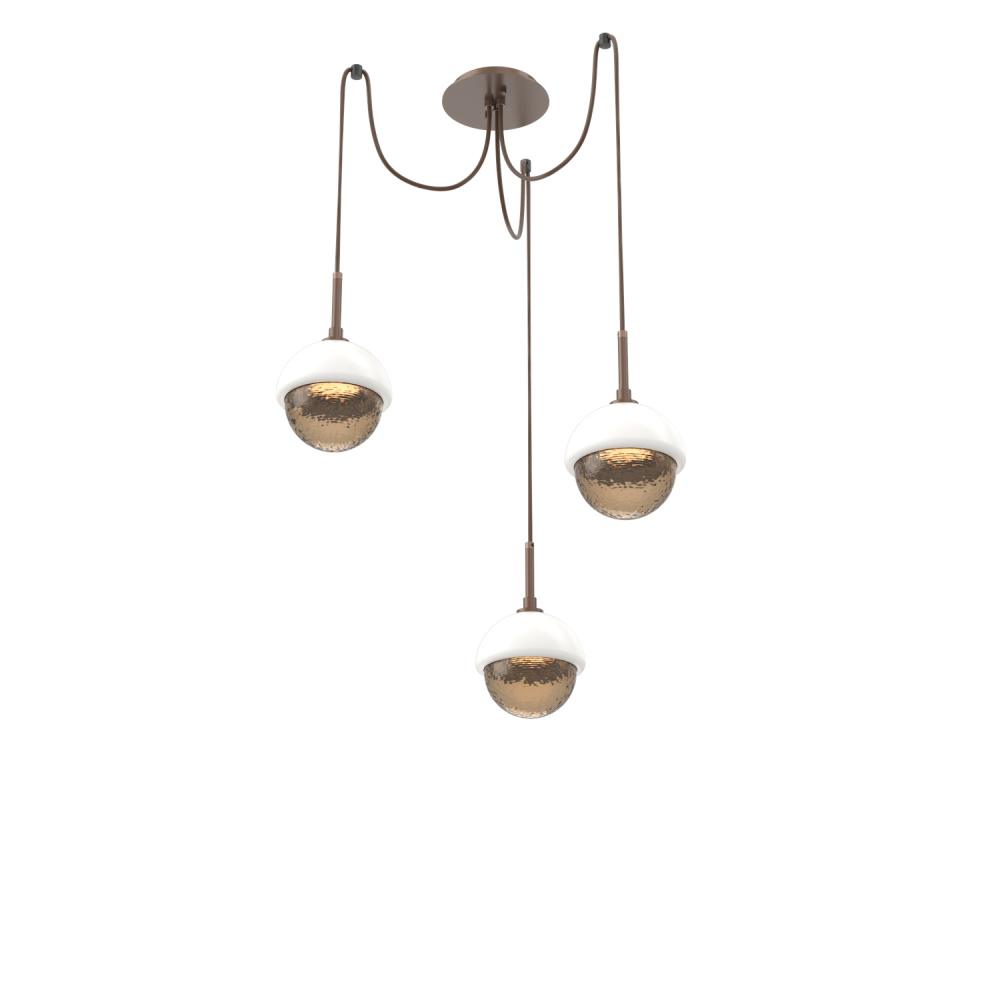 Cabochon Round 3pc Swag Multi-Pendant