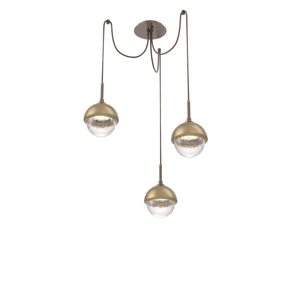 Cabochon Round 3pc Swag Multi-Pendant