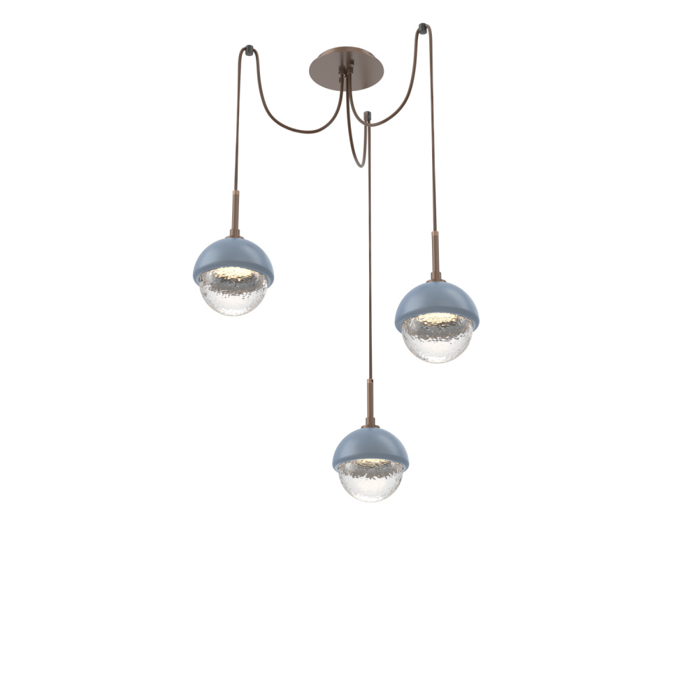 Cabochon Round 3pc Swag Multi-Pendant