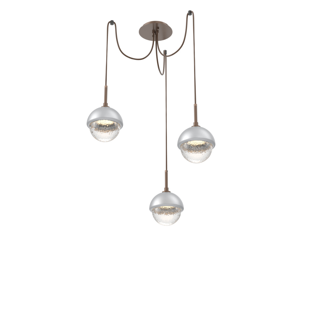 Cabochon Round 3pc Swag Multi-Pendant